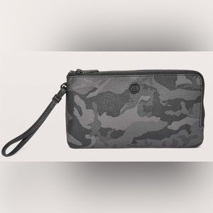 LULULEMON Double Up Pouch Camo multi grey black